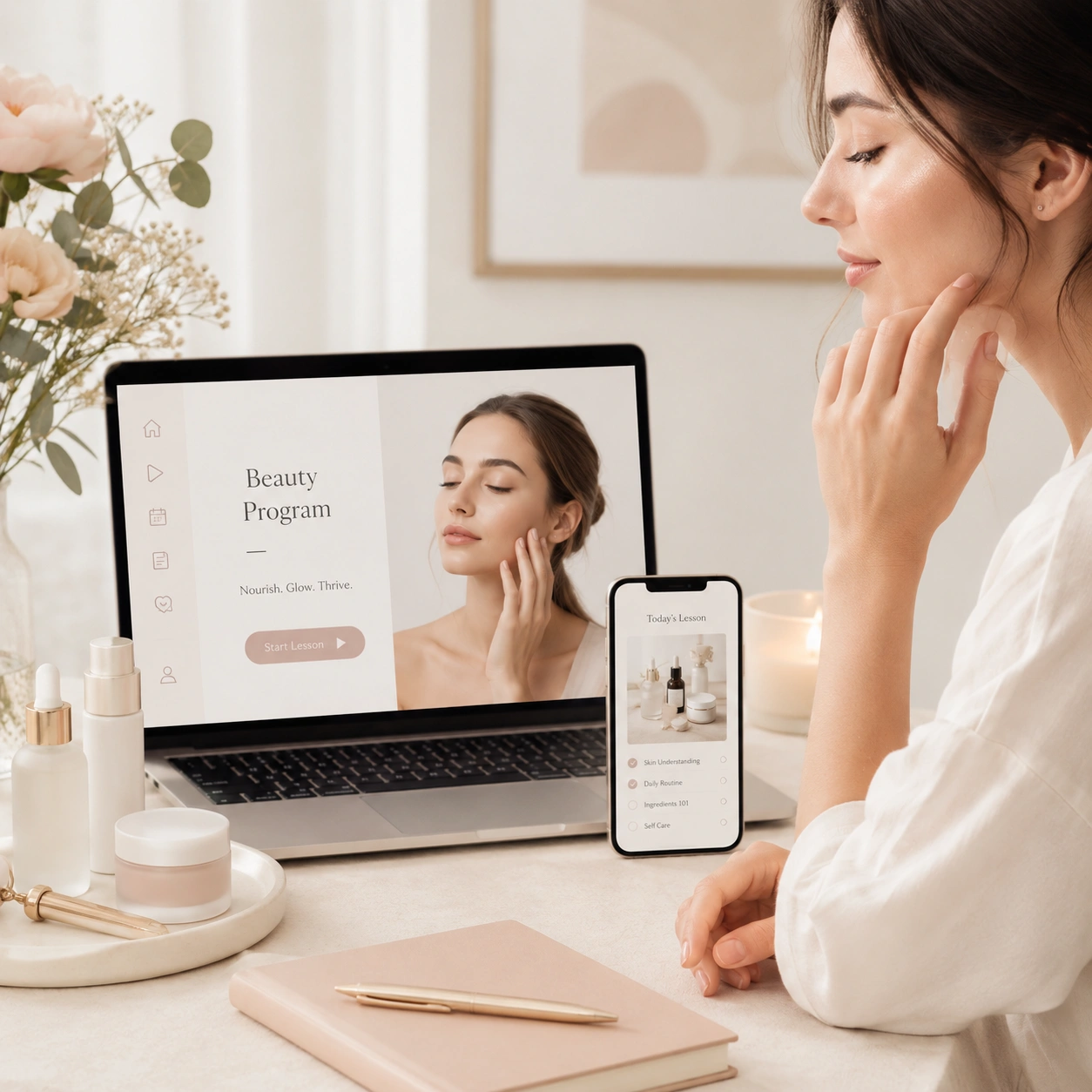 Online beauty program